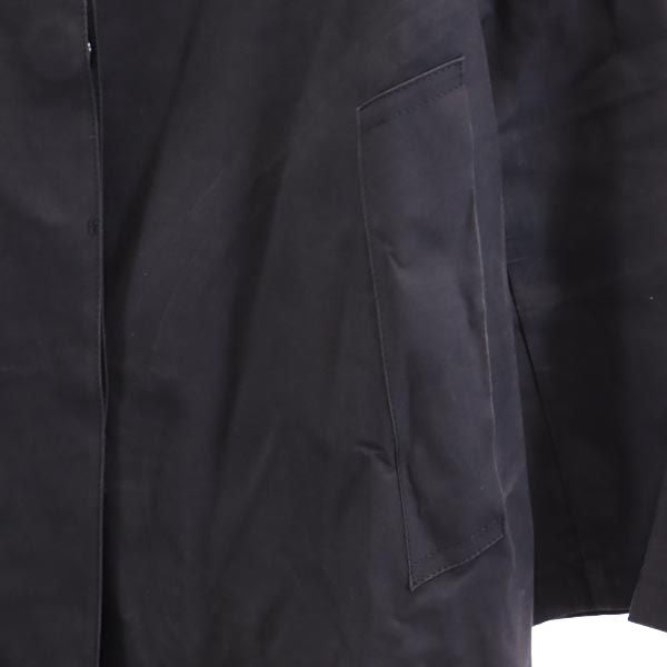 A.P.C. アーペーセー ゴム引き 長袖 ラバーコーティング ステンカラーコート M ネイビー レディース