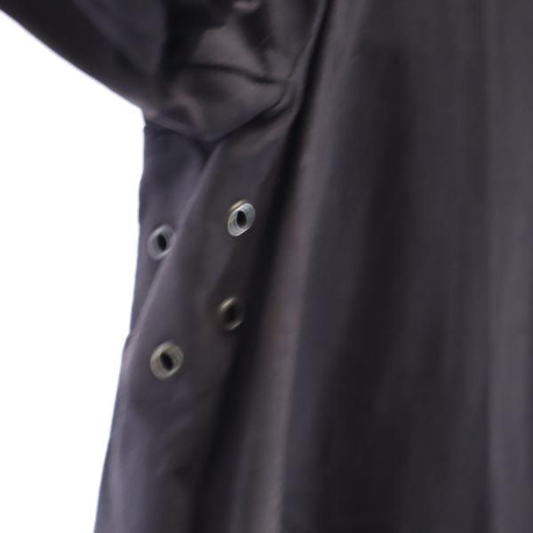 A.P.C. アーペーセー ゴム引き 長袖 ラバーコーティング ステンカラーコート M ネイビー レディース