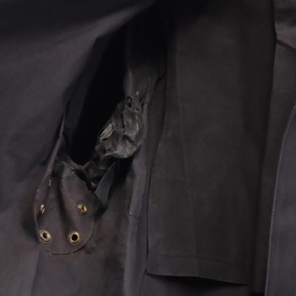 A.P.C. アーペーセー ゴム引き 長袖 ラバーコーティング ステンカラーコート M ネイビー レディース