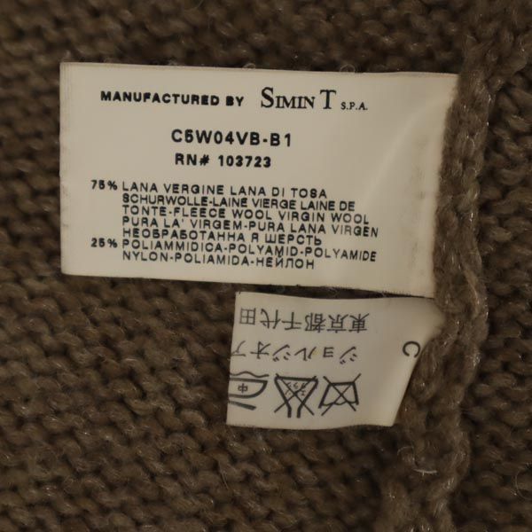 ARMANI JEANS アルマーニジーンズ ニット カーディガン USA6 ブラウン レディース