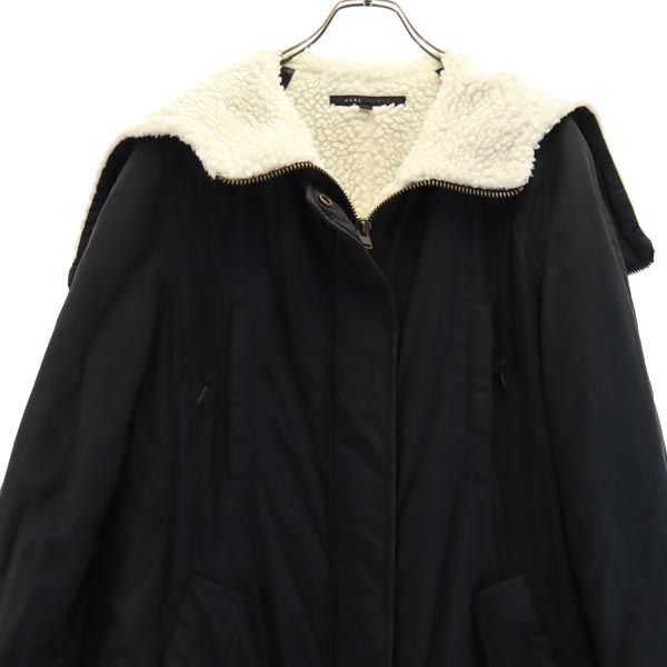 MARC JACOBS マークジェイコブス モッズコート 4 黒 裏ボア レディース