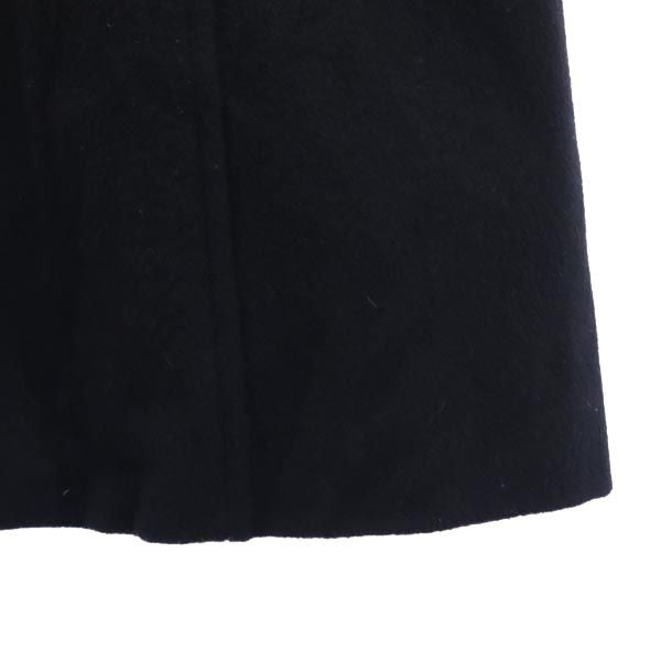 Rene ルネ カシミヤウール ステンカラーコート 36 ブラック 日本製 レディース