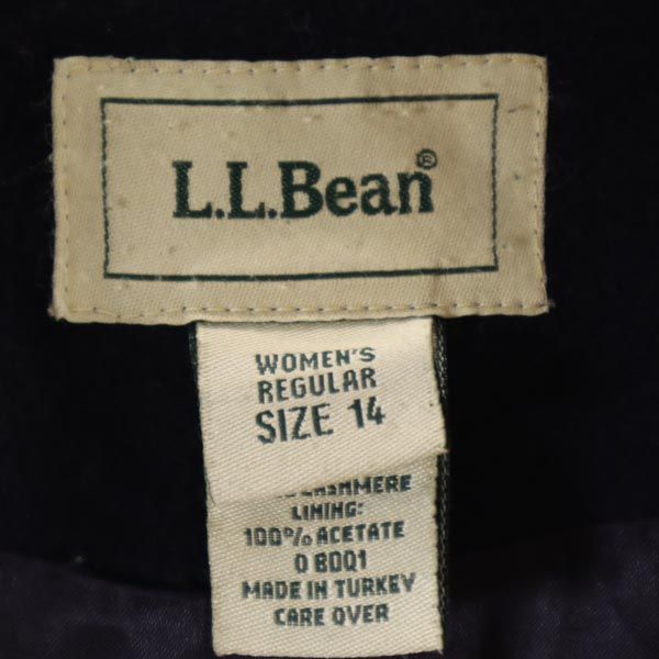 L.L.Bean エルエルビーン ステンカラーコート 14 ネイビー レディース