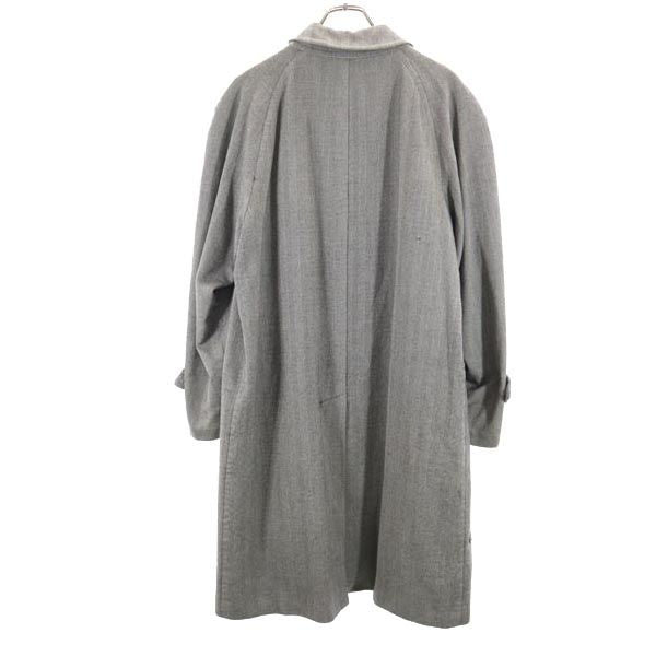 バーバリーズ 90s オールド カシミヤウール ステンカラーコート グレー系 Burberrys メンズ