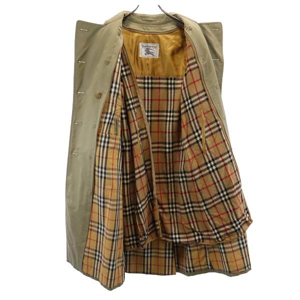 Burberrys バーバリーズ 90s 2WAY オールド トレンチコート 9A カーキ系 ライナー付き レディース