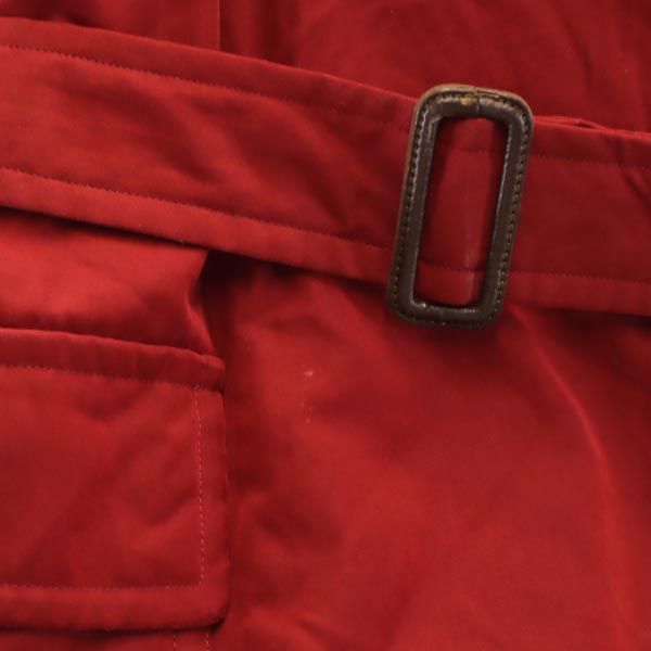 Aquascutum アクアスキュータム 日本製 トレンチコート 9 赤 薄中綿入 レディース