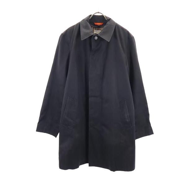Paul Smith ポールスミス 日本製 ライナー付き ステンカラーコート L ブラック メンズ