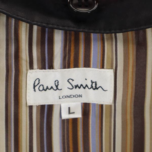 Paul Smith ポールスミス 日本製 ライナー付き ステンカラーコート L ブラック メンズ