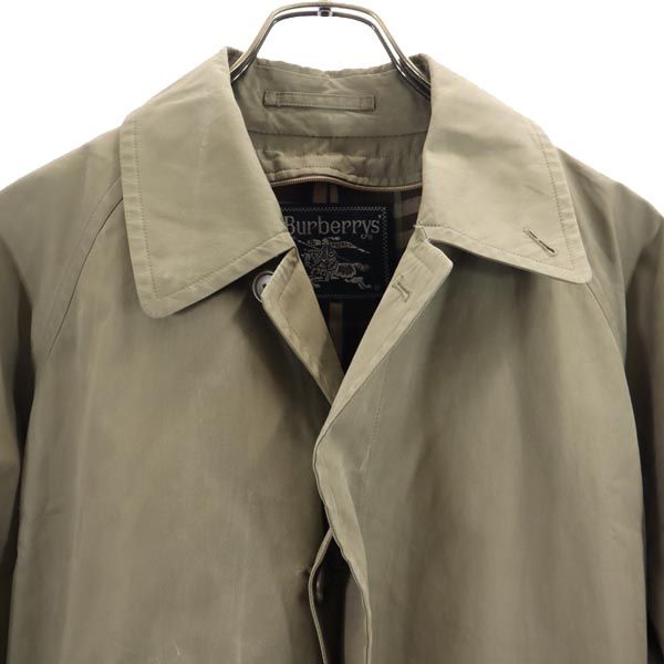Burberrys バーバリーズ 90s オールド ワッシャー加工 ステンカラーコート 90 165 カーキ メンズ