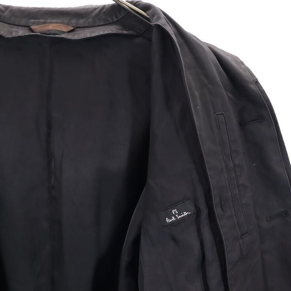 PS Paul Smith ピーエスポールスミス ステンカラーコート L ブラック メンズ