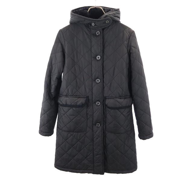 Mackintosh マッキントッシュ 英国製 ボア キルティングジャケット 36 ブラック レディース