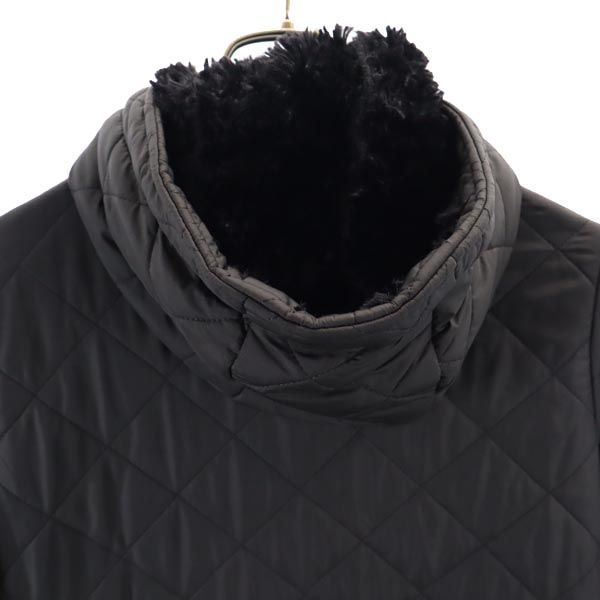 Mackintosh マッキントッシュ 英国製 ボア キルティングジャケット 36 ブラック レディース