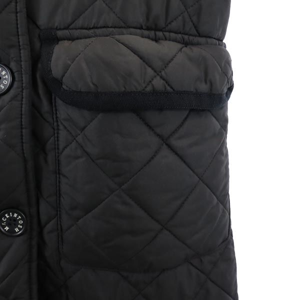 Mackintosh マッキントッシュ 英国製 ボア キルティングジャケット 36 ブラック レディース