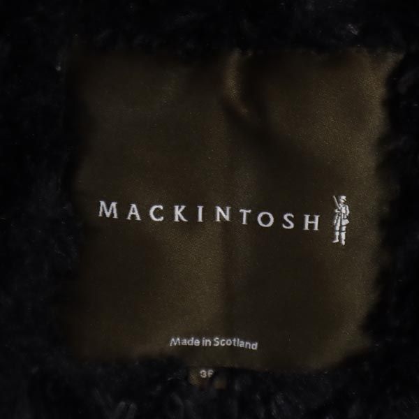 Mackintosh マッキントッシュ 英国製 ボア キルティングジャケット 36 ブラック レディース