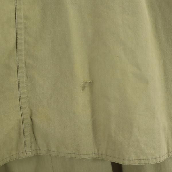 Herno ヘルノ 80s 90s イタリア製 ヴィンテージ ライナー付き ステンカラーコート 44 カーキ系 レディース