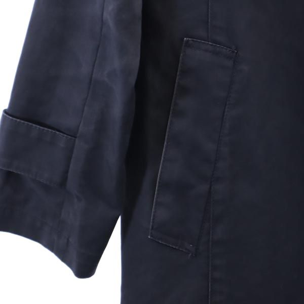 MACKINTOSH PHILOSOPHY マッキントッシュフィロソフィー 三陽商会 日本製 ライナー付き ステンカラーコート 36 ネイビー レディース