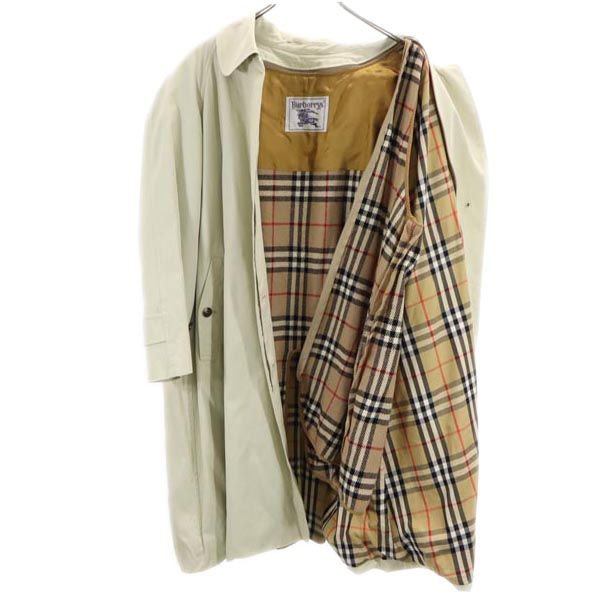 Burberrys バーバリーズ 90s 白タグ オールド 長袖 ライナー付き ステンカラーコート 9 ベージュ系 レディース