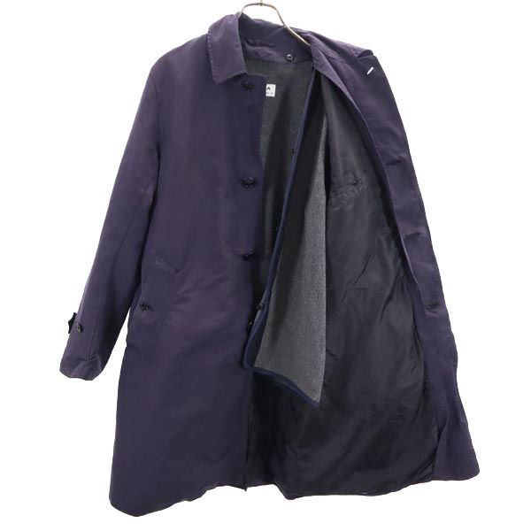 VETRA ベトラ ウールブレンド 長袖 ライナー付き ステンカラーコート 40 ネイビー系 メンズ