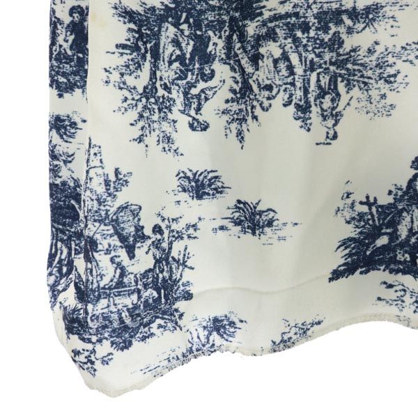 AMERI UNDRESSED アメリ 総柄 長袖 シャツワンピース M ホワイト系 レディース