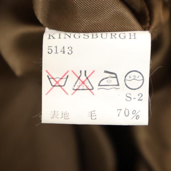 Burberrys バーバリーズ 90s 英国製 オールド カシミヤウールブレンド ステンカラーコート ブラウン系 レディース