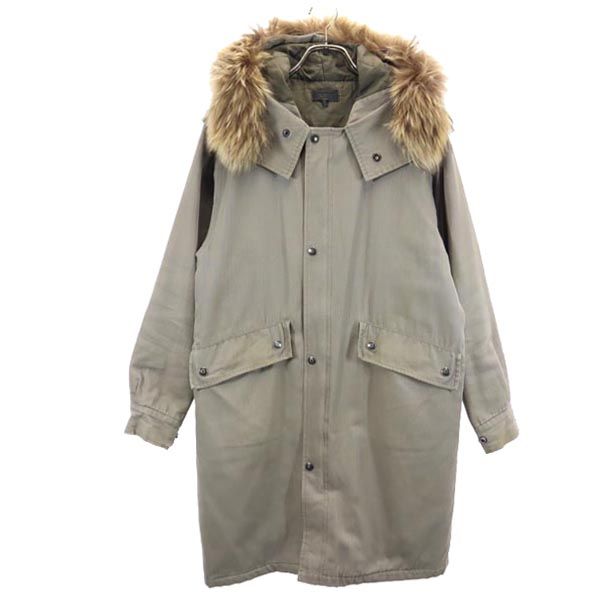 A.P.C. アーペーセー フランス製 モッズコート M カーキ系 裏キルティング メンズ