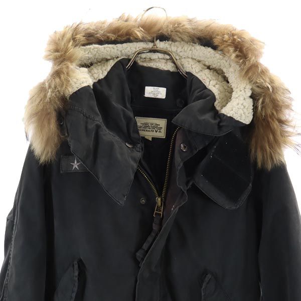 earth music&ecology アースミュージックアンドエコロジー × アヴィレックス コラボ キルティングライナー付き モッズコート S ブラック系 Violet Label AVIREX レディース