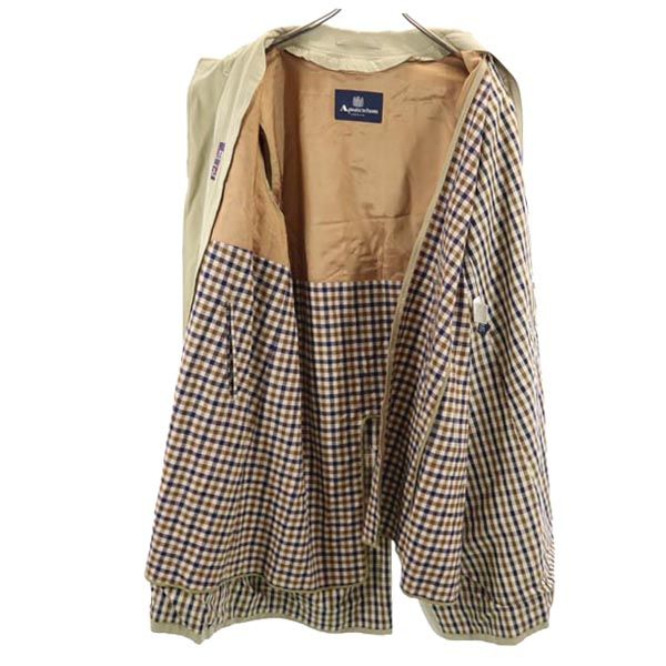 Aquascutum アクアスキュータム イギリス製 ライナー付き ステンカラーコート ベージュ メンズ