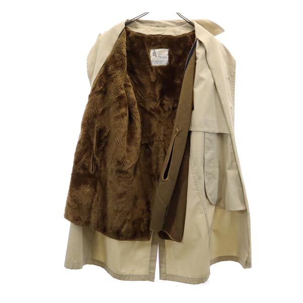 LONDON FOG ロンドンフォグ 80s ヴィンテージ ステンカラーコート 36 ベージュ ライナー付き メンズ