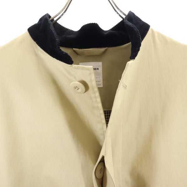 MACOBER マコバー コート L ベージュ コーデュロイ襟 メンズ