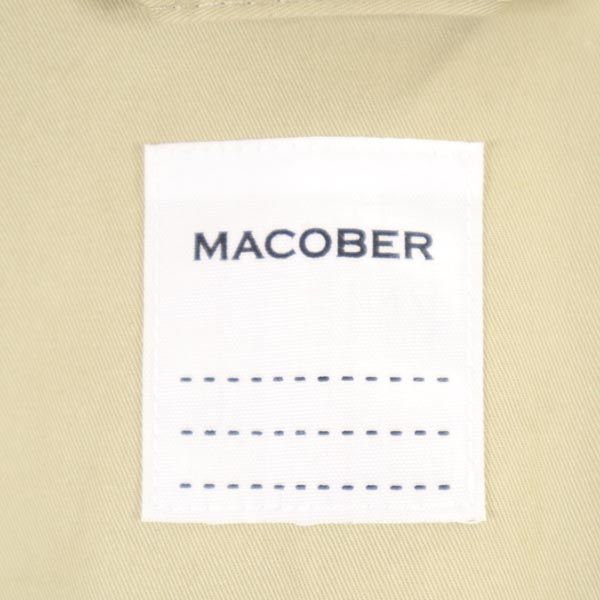 MACOBER マコバー コート L ベージュ コーデュロイ襟 メンズ