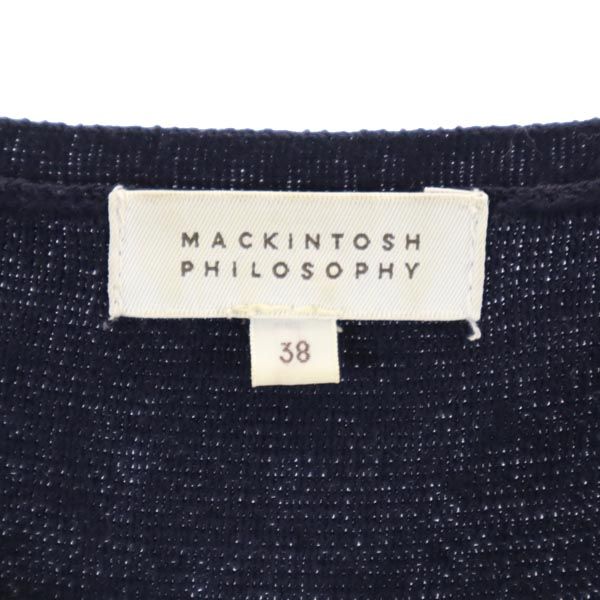 MACKINTOSH PHILOSOPHY マッキントッシュフィロソフィー 長袖 ロングワンピース 38 ネイビー レディース