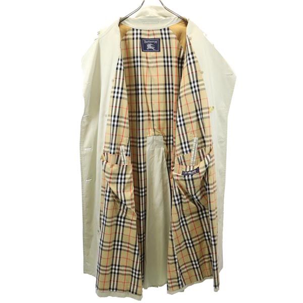 Burberrys バーバリーズ 90s 三陽商会 日本製 オールド トレンチコート 98-185-8 アイボリー系 メンズ