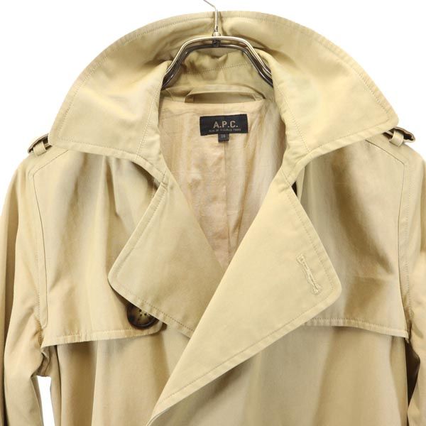 A.P.C. アーペーセー トレンチコート 38 ベージュ レディース