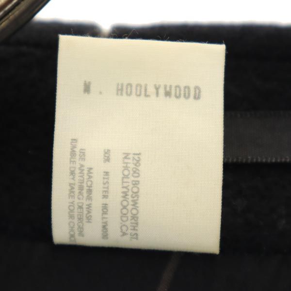 N.HOOLYWOOD エヌハリウッド チェック ウールブレンド ステンカラーコート 36 ブラック系 メンズ