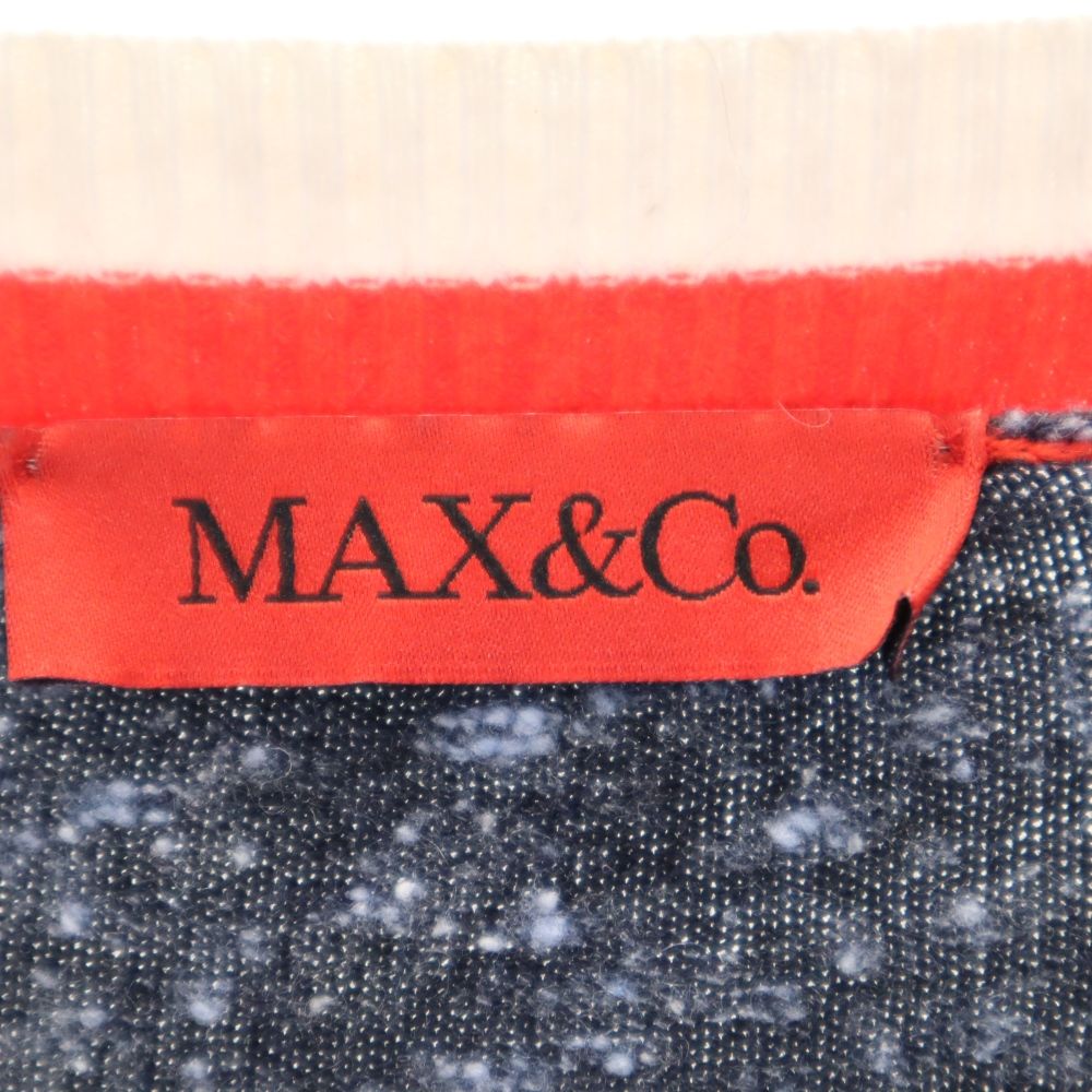 MAX&CO マックスアンドコー 半袖 ニット ワンピース XS ネイビー系 レディース