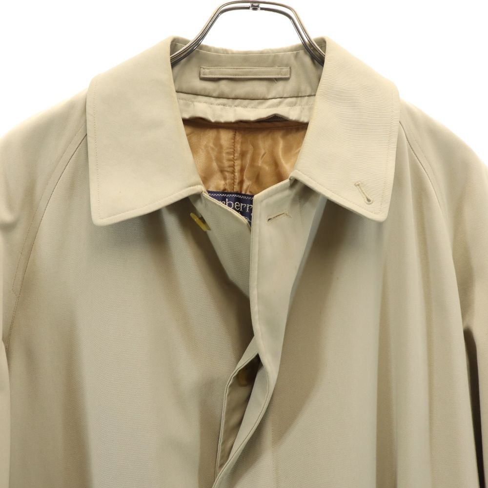 Burberrys バーバリーズ 80s 英国製 ヴィンテージ 長袖 ライナー付き ステンカラーコート ベージュ系 メンズ