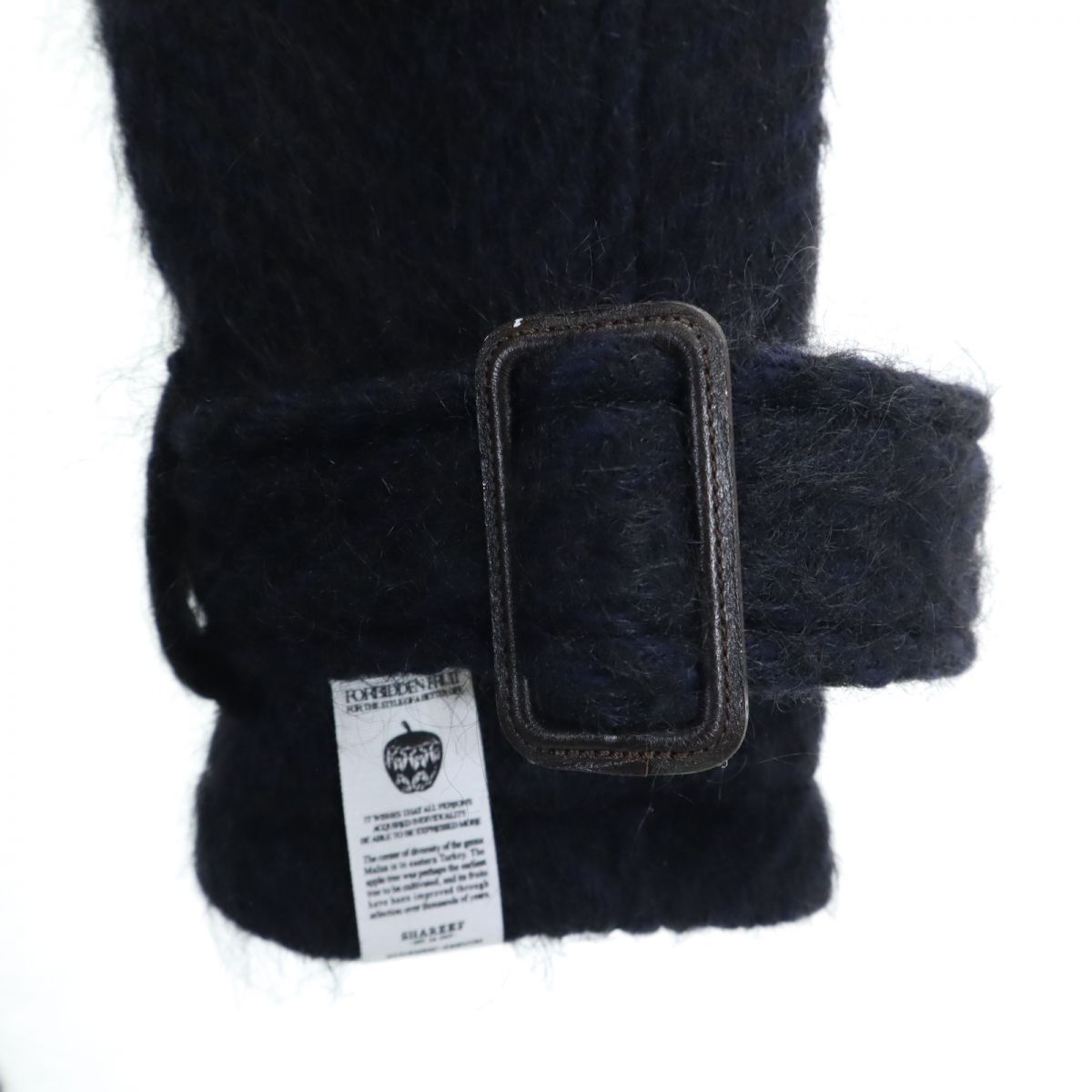 SHAREEF シャリーフ 日本製 ウールコート 2 ネイビー ファー フード メンズ