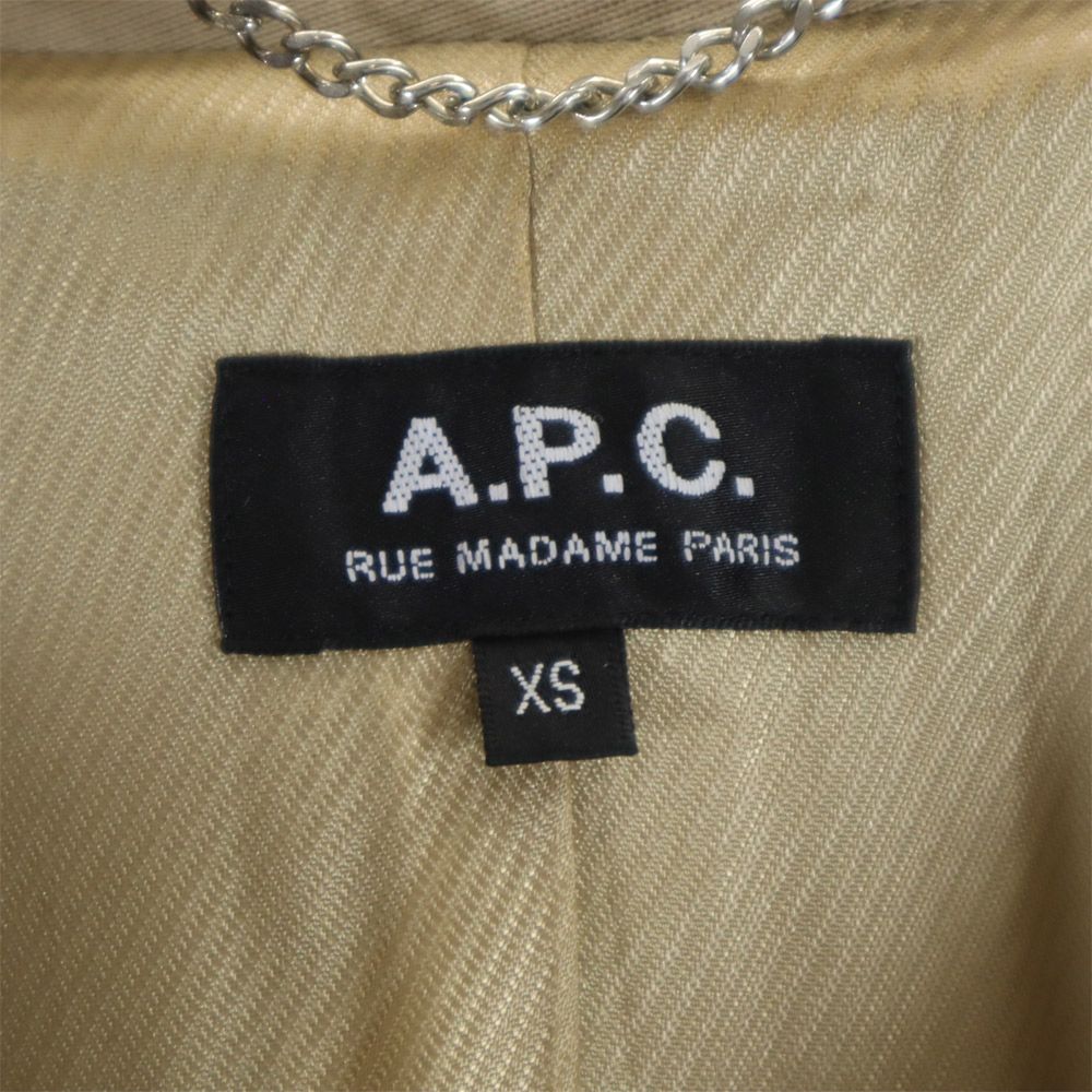 A.P.C. アーペーセー トレンチコート XS ベージュ レディース
