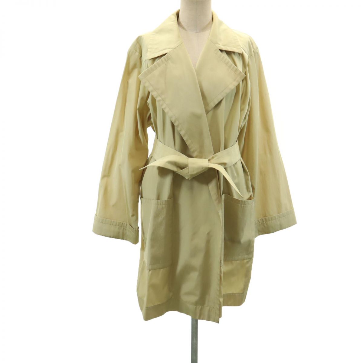 YVES SAINT LAURENT イヴサンローラン 90s オールド ガウンコート M イエロー系 メンズ