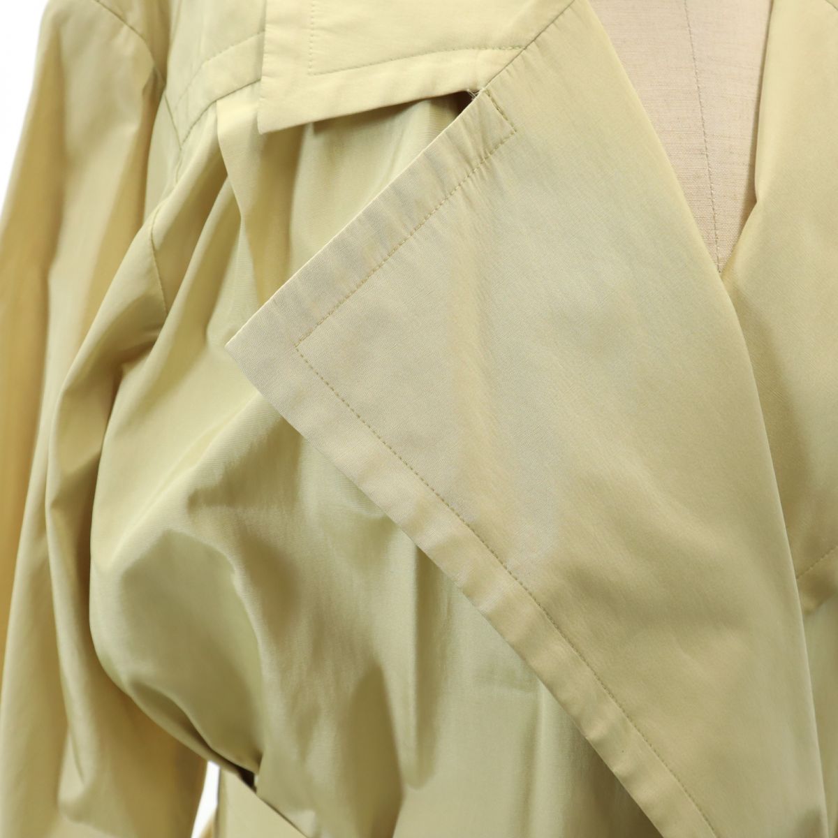 YVES SAINT LAURENT イヴサンローラン 90s オールド ガウンコート M イエロー系 メンズ