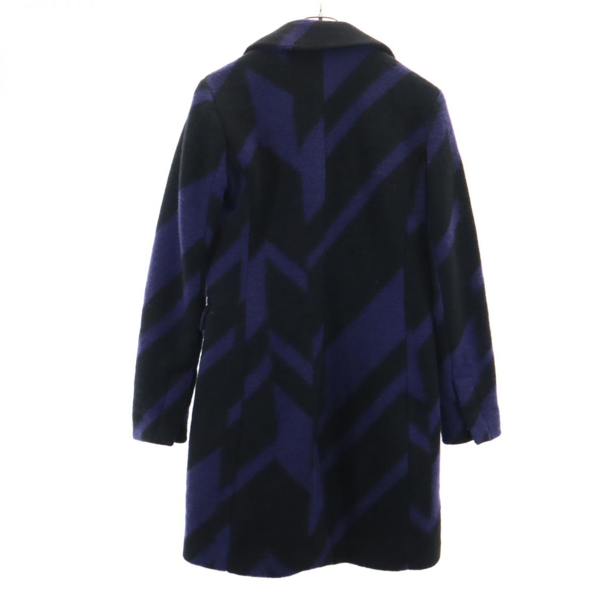 ARMANI EXCHANGE アルマーニエクスチェンジ ウールブレンド チェスターコート M 黒系 レディース