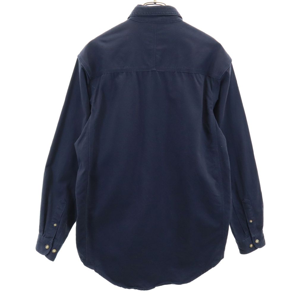 Wrangler ラングラー 長袖 ボタンダウンシャツ M ネイビー RIGGS ワークウェア メンズ