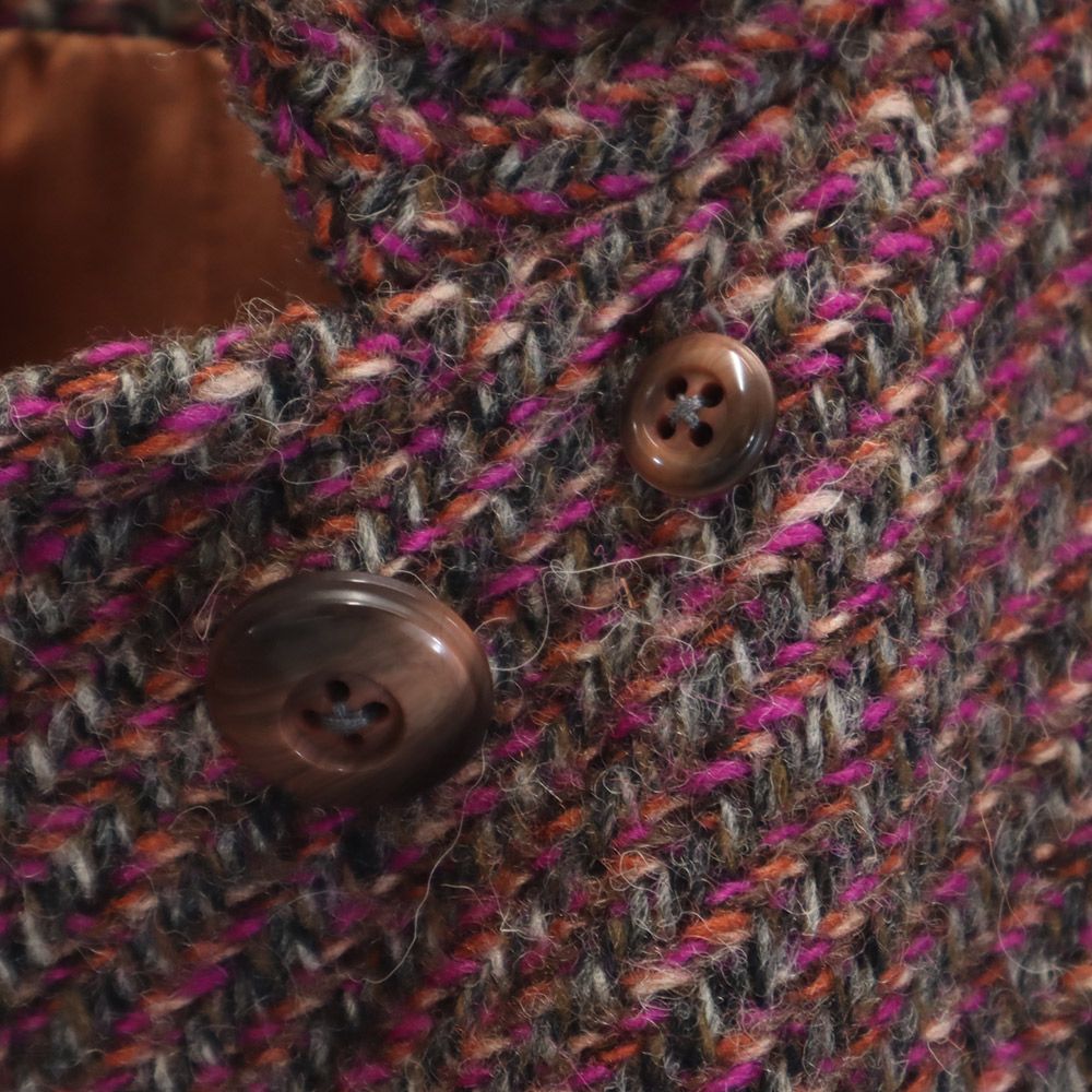 Aquascutum アクアスキュータム 70s 80s ヴィンテージ ウールコート パープル系 レディース