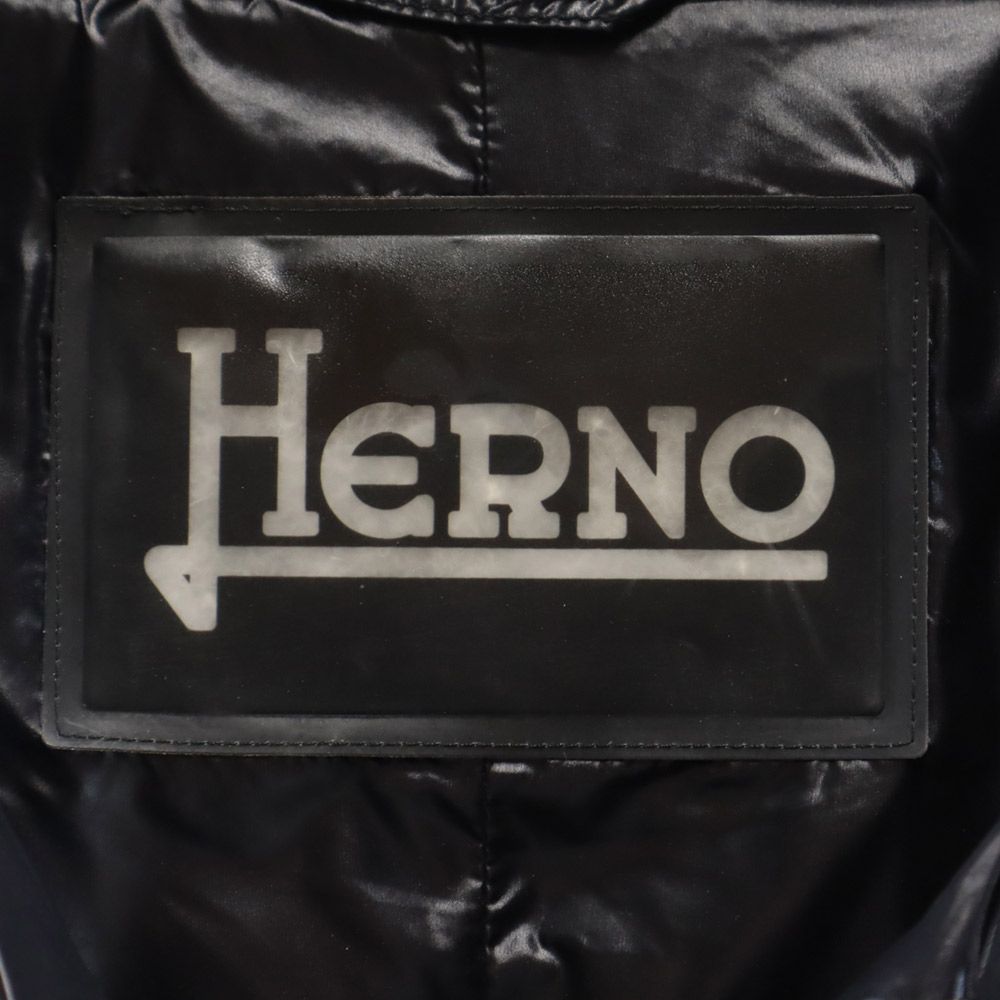 Herno ヘルノ グース ダウンコート 40 ブラック レディース