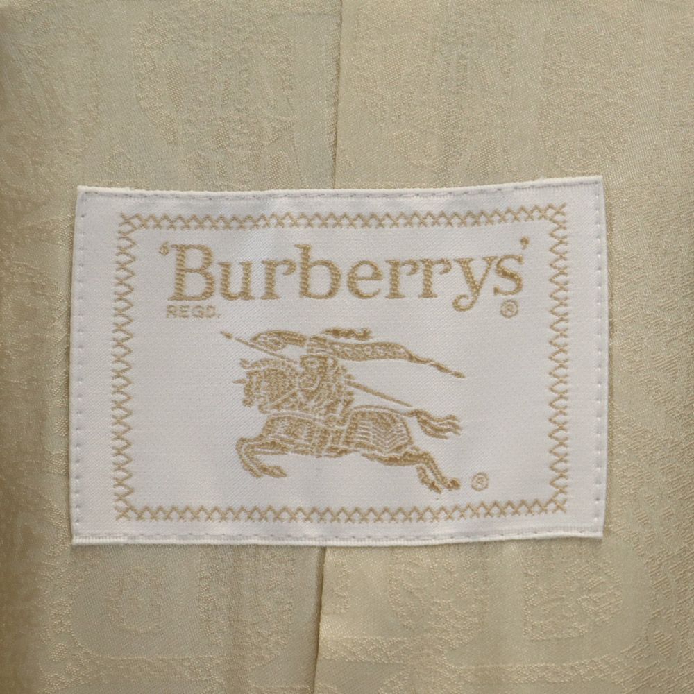 Burberrys バーバリーズ 90s オールド アンゴラブレンド ステンカラーコート 7AR ベージュ レディース