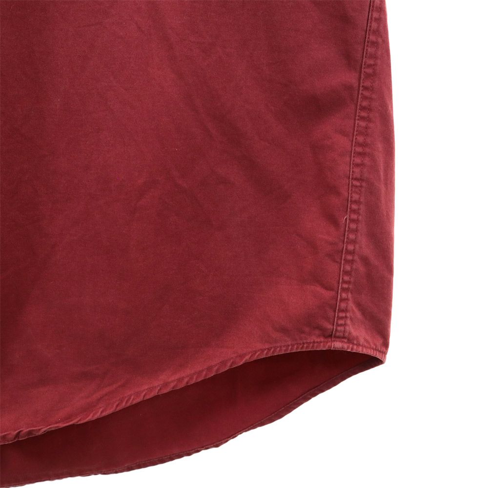 TOMMY HILFIGER トミーヒルフィガー 90s オールド フラッグタグ 長袖 ボタンダウンシャツ XL レッド系 メンズ