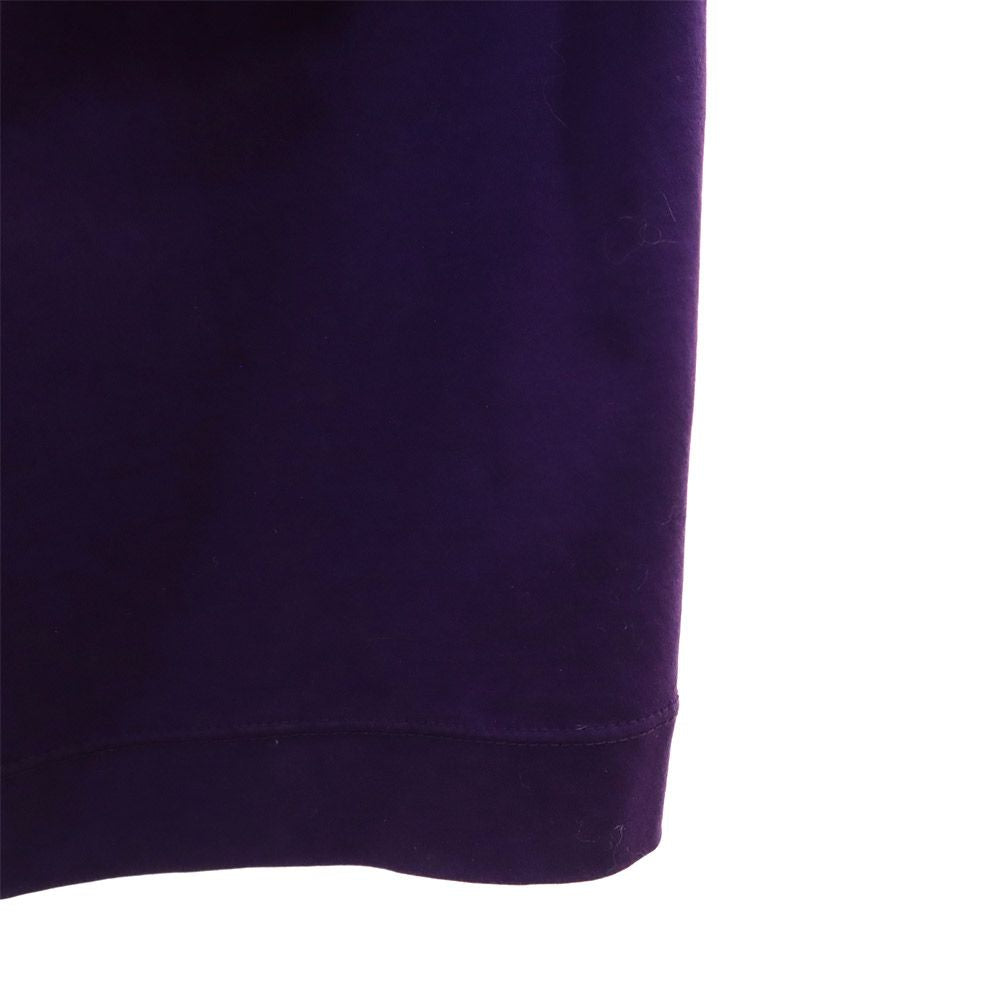 JOHN LAWRENCE SULLIVAN ジョンローレンスサリバン 日本製 ノースリーブ ニット ドッキング ロングワンピース X パープル×ネイビー レディース