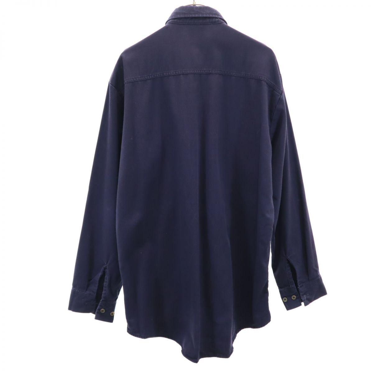 WORKRITE ワークライト 長袖 ボタンダウンシャツ 46-R ネイビー メンズ