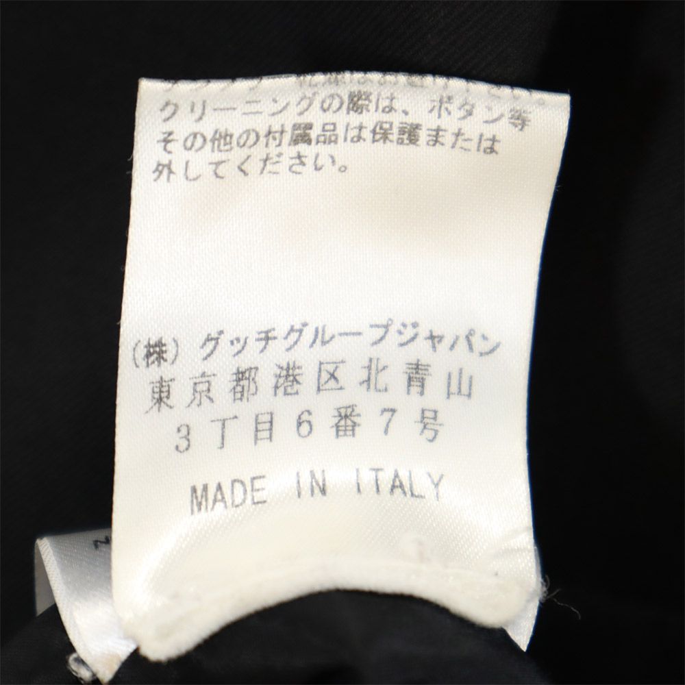 GUCCI グッチ イタリア製 半袖 膝丈ワンピース 36 ブラック レディース