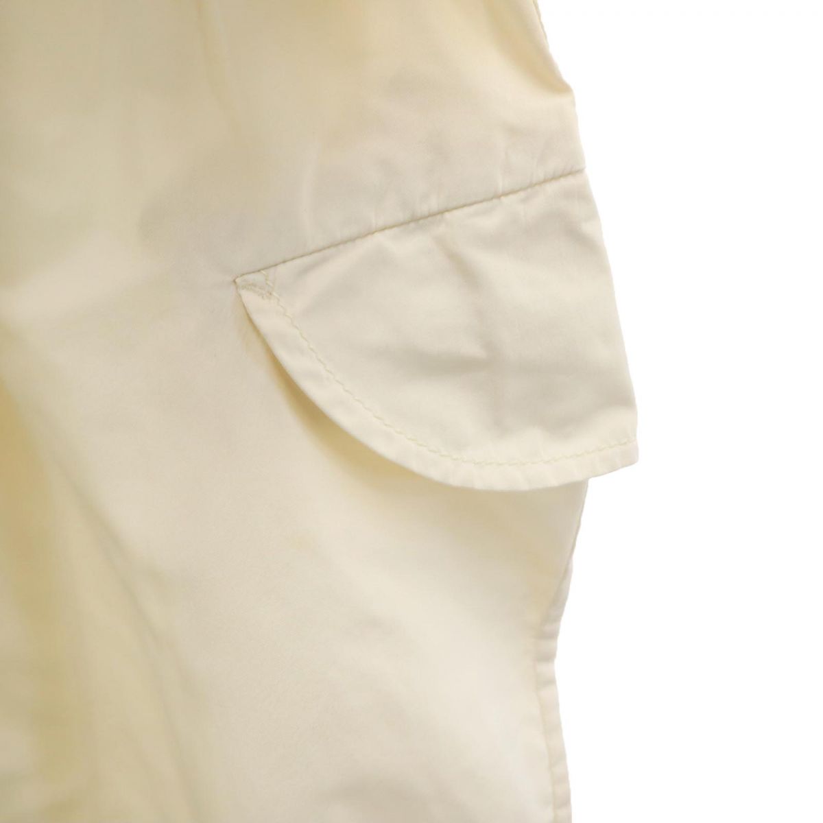 JIL SANDER ジルサンダー イタリア製 シルクブレンド 5分袖 シャツワンピース 36 アイボリー レディース